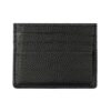 Hibate Noir Cuir Mini Porte Cartes de Crédit Portefeuille RFIDBlocage Femme Homme