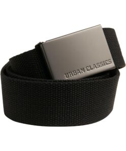Urban Classics Ceinture En Toile Unisex Étanche Taille 105 cm Noir Anthracite