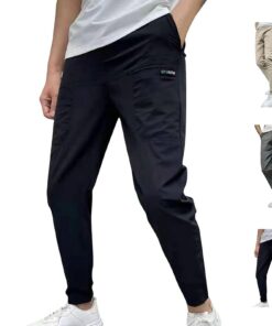 Vogany Pantalon Cargo Confortable pour Homme avec Grande Capacité de Stockage et Haute Élasticité