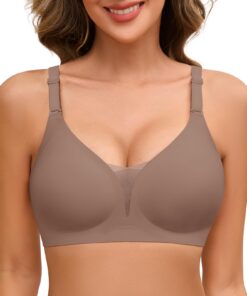 TOMEEK Soutien Gorge Invisible Femme Col en V Push UpANTI AffaissementCONFORTELGERTCLASSIQUES Bralette
