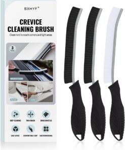Brosse Sxhyf Noire pour Nettoyage des Interstices et Carrelage - Outils Ménagers pour Cuisine, Salle de Bain et Véhicule