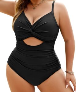 Maillot de bain rembourré taille haute femme push up ventre plat global recyclé Maillot de bain femme 1