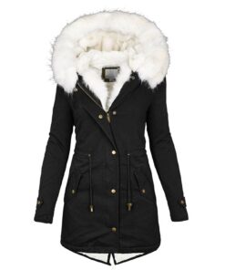 Veste hiver femme grande taille col à revers