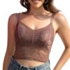 Minetom Brassière sans Armature Push-Up en Dentelle pour Femme - Fitness, Yoga, Sport Lingerie