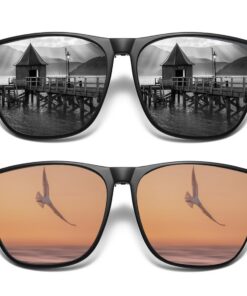 MCSQK 2 Clip Solaire | Lunettes de Soleil Polarisées pour Homme et Femme | Protection UV | Clips Faciles | Verres Polari
