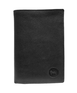 LOLUNA Grand Classique Portefeuille Homme en Cuir Protection RFID Blocage - Idée cadeau Noël - Noir