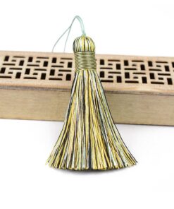 WANM Sac Décoratif Classique Couleur Rayonne Pendentif Rideau Vêtement Artisanat Fournitures Bricolage 2 Pièces 8.5 Cm