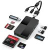 Memory Stick Pro Duo Adapter 8 en 1 Lecteur Carte SD avec USB Ports, Idéal pour iPhone/iPad et PC, Grand Stockage 32GB,