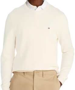 Tommy Hilfiger T-shirt Homme en Coton Bio Confortable