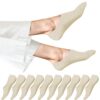 EKSHER No Show Lot de 10 paires de chaussettes de sport invisibles en coton OEKO-TEX STANDARD 100 été anti-dérapantes po