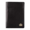 Portefeuille WITTCHEN Noir en Cuir de Grain 9.5 x 13 CM Verticale Collection Arizona 10-1-020-1