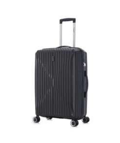 CELIMS Valise Moyenne en Polypropylène Modèle 2025 Noir Taille 65cm 20kg Serrure TSA 8 Roulettes 360