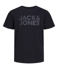 JACK & JONES Logo Tee Garçon Été Blanc Taille Unique