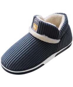 Pantoufles Homme Confortable Chaussures Pieds Larges Semelle Feutre