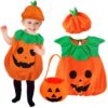 Deguisement Halloween Costume Citrouille Enfant Populaire, Durable et Comfortable, Costumes D'Halloween Enfant Pour de 3