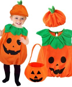 Deguisement Halloween Costume Citrouille Enfant Populaire, Durable et Comfortable, Costumes D'Halloween Enfant Pour de 3