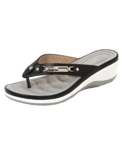 Tongs Femme Mode Orthopédique Confortable Antidérapante Caoutchouc Plage Piscine