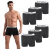 RAYKONG Boxers pour homme confortables et respirants 95% cotonLot de 6