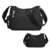 Anseom Sac Bandoulière Femme Imperméable Noir pour Voyages et Travail