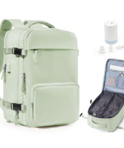 Sac à Dos Sous Vide Avec Pompe Ryanair Cabine, Sac à Dos Compression Poche Antivol Porte Gourde, Homme & Femme