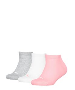 PUMA 194010001 Chaussettes de baskets Mixte enfant – Comfort, Respirabilité, Lot de 3