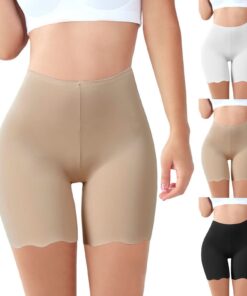 Panty Femme Cycliste Anti Frottement Cuisse Security Shorts avec Dentelle pour Ladies Size HighWaist Sport Leggings