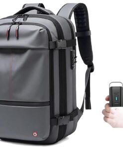 Sac à dos sous vide pour voyage avec pompe, capacité 60L, protection contre l'humidité et fermeture antivol(A) Sac à d