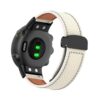 Bracelet Magnétique en Cuir Véritable pour Garmin Forerunner 45S/45 - Fermoir Magnétique - Compatible avec Garmin Foreru