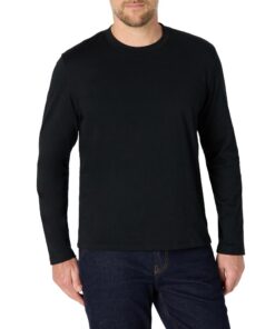 Amazon Essentials Homme T-Shirt à Manches Longues Coupe décontractée + taille + taille moyenne + coloris + bleu + confor