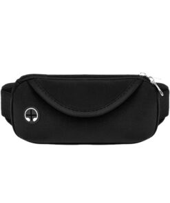 KSBBHDS Sac Banane Noir Étanche - Pour Voyage et Sport - Unisexe, Taille Unique