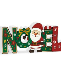 ,Noël Putuo Décoration Table PVC Panneau Père Noël Décoration Festive Maison Fête Vitrine Magasin