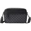 HjkIOPC Sac Bandoulière Homme - Multifonctionnel et Étanche pour Travail et Voyage (Noir)