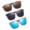 Aweisile Clip Lunettes de Soleil Polaires pour Hommes Femmes - Protection UV - 3 Pièces - Idéales pour la Conduite et le