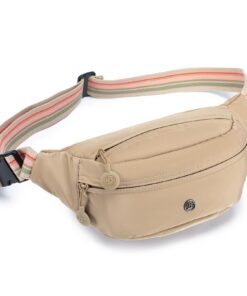 BAGROUPS Sac Bandoulière Femme en Nylon pour Voyage, Shopping et Sports - Sac Banane Femme Crossbody Bag