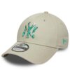 New Era 9Forty Strapback Cap New York Yankees INFILL Stone Bleu Éclat