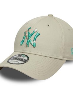 New Era 9Forty Strapback Cap New York Yankees INFILL Stone Bleu Éclat