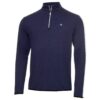 Calvin Klein Men's Striped 1/4 Zip Sweater - Comfortable Casual Wear for Everyday Outfits