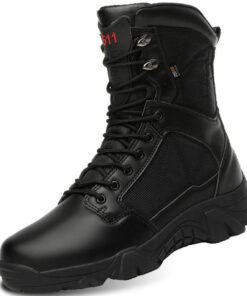 5.AA Hommes Bottes Militaire avec Fermeture Latérale - Bottes Patrouille Combat Tactique pour Recrues de l'Armée - Sécur
