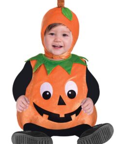 AmScam Costume d'Halloween en forme de citrouille pour enfant
