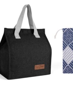 Vicloon Sac Isotherme À Repas Élégant - pour Femmes et Hommes - Grande Ouverture - École et Bureau - Boîte De Déjeuner I