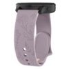 Bracelet Wanme Fleurs Garmin Venu/Vivoactive 3/5 Femme 20mm Compatible Venu Sq/Sq 2/2 Plus - Taro Violet