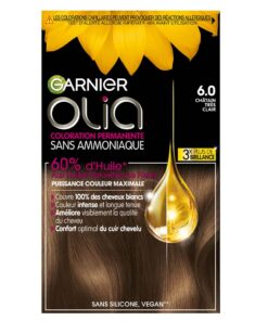 Coloration Permanente Sans Ammoniaque Aux Huiles Naturelles de Fleurs - Châtain Très Clair 6.0