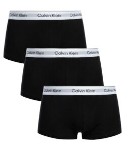 Titre SEO optimisé : Calvin Klein Homme Lot De 3 Boxers Taille Basse Icon Noir et Blanc