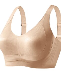 Soutien-gorge Grande Taille sans Armature pour Femme Sportive Anti-Affaissement Push Up BreathableComfort Push-Up Suppor