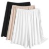 EYNDYN 3 Pièces String Réveil-Femme pour Robes Moins Longues Étuis Intimes Courtes String Réveil-Culotte Noir