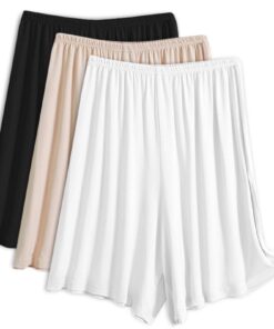 EYNDYN 3 Pièces String Réveil-Femme pour Robes Moins Longues Étuis Intimes Courtes String Réveil-Culotte Noir
