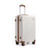 Valise Kono 67cm ABS Rigide avec 4 Roulettes 360° Serrure TSA, Dimensions Standard pour Voyage d'affaires et Vacances (C