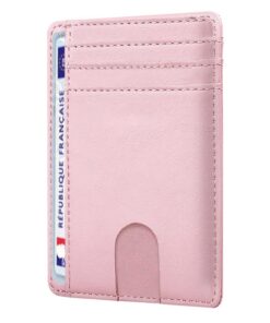 O³ Porte Carte Identité Française Femme Anti Piratage [_blocage RFID] | Élégant et Minimaliste pour Femme | Protégez Vot