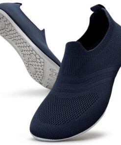 KOWAYI Pantoufles Pieds Nus Antidérapantes en Cuir - Chaussons Fermés pour la Maison Unisex Adult One Size Décontractés