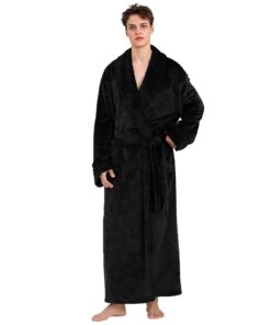 Peignoir Robe de Chambre pour Homme: Doux et Chauffant en Flanelle Polaire - Idéal pour l'Hiver et Offre Parfaite en Ann